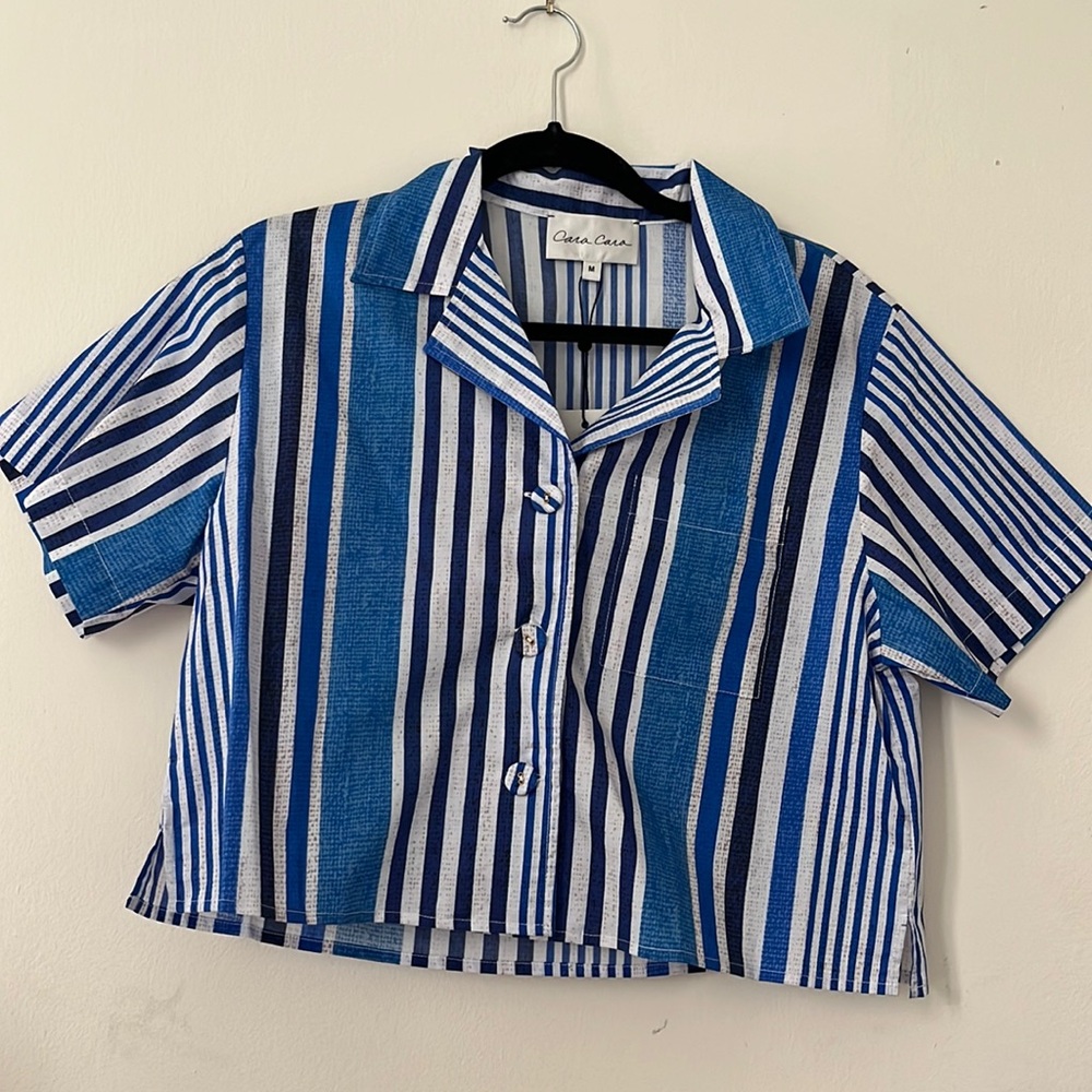 Cara Cara Striped Button Down szM